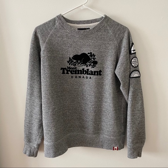 ROOTS SALT & PEPPER ORIGINAL CREWNECK SWEATSHIRT